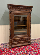 Load image into Gallery viewer, Antique French Renaissance Revival Bookcase Cabinet Side Doors Oak c. 1880s