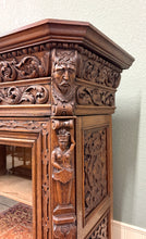 Load image into Gallery viewer, Antique French Renaissance Revival Bookcase Cabinet Side Doors Oak c. 1880s