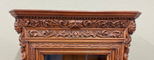 Load image into Gallery viewer, Antique French Renaissance Revival Bookcase Cabinet Side Doors Oak c. 1880s
