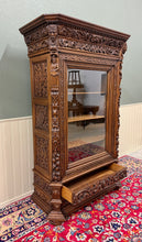 Load image into Gallery viewer, Antique French Renaissance Revival Bookcase Cabinet Side Doors Oak c. 1880s
