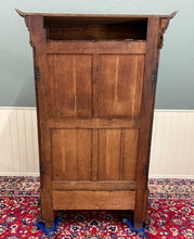 Load image into Gallery viewer, Antique French Renaissance Revival Bookcase Cabinet Side Doors Oak c. 1880s