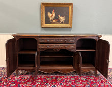 Load image into Gallery viewer, Antique French Sideboard Server Buffet Carved Dark Oak Louis XV c. early 20th c