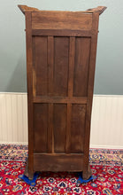 Load image into Gallery viewer, Antique French Renaissance Revival Scholars Bookcase Cabinet Carved Oak 19th C