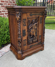 Load image into Gallery viewer, Antique French Cabinet Cupboard St. Michael Barley Twist Renaissance Lions 19thC