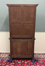 Load image into Gallery viewer, Antique French Bookcase &amp; Chest of Drawers Display Cabinet Barley Twist Oak