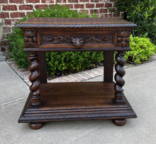 Load image into Gallery viewer, Antique French PAIR End Tables Side Tables Nightstands Barley Twist Oak Drawers