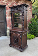 Load image into Gallery viewer, Antique French Bookcase Hunt Cabinet Display Buffet Black Forest Oak 19th C