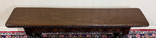 Load image into Gallery viewer, Antique English End-of-Bed Bench Window Seat Settee Carved Oak c. 1900
