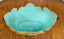 Load image into Gallery viewer, Antique French Onnaing Majolica Cache Pot Planter Bowl Jardiniere Love Birds