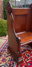 Load image into Gallery viewer, Antique English Bench Chair Church Pew Meditation Bench Oak c.19thC