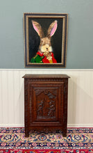 Load image into Gallery viewer, Antique French Breton Jam Cabinet Cupboard Storage Drawer Carved Oak 19th C