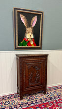 Load image into Gallery viewer, Antique French Breton Jam Cabinet Cupboard Storage Drawer Carved Oak 19th C