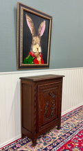 Load image into Gallery viewer, Antique French Breton Jam Cabinet Cupboard Storage Drawer Carved Oak 19th C