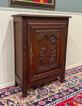 Load image into Gallery viewer, Antique French Breton Jam Cabinet Cupboard Storage Drawer Carved Oak 19th C