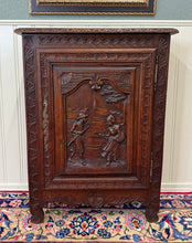 Load image into Gallery viewer, Antique French Breton Jam Cabinet Cupboard Storage Drawer Carved Oak 19th C