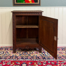 Load image into Gallery viewer, Antique French Breton Jam Cabinet Cupboard Storage Drawer Carved Oak 19th C