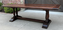 Load image into Gallery viewer, Antique French Farm Table Dining Library Table Desk Farmhouse Oak 94&quot; 19th C