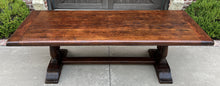 Load image into Gallery viewer, Antique French Farm Table Dining Library Table Desk Farmhouse Oak 94&quot; 19th C