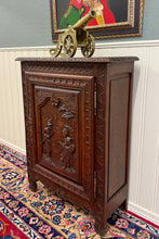 Load image into Gallery viewer, Antique French Breton Jam Cabinet Cupboard Storage Drawer Carved Oak 19th C