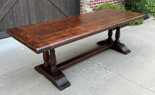 Load image into Gallery viewer, Antique French Farm Table Dining Library Table Desk Farmhouse Oak 94&quot; 19th C