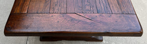 Antique French Farm Table Dining Library Table Desk Farmhouse Oak 94" 19th C
