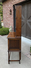 Load image into Gallery viewer, Antique English Oak Welsh Plate Dresser Sideboard Barley Twist Petite C. 1920s