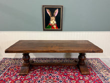 Load image into Gallery viewer, Antique French Dining Farmhouse Monk Refectory Monastery Table Baluster Pedestal