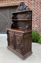 Load image into Gallery viewer, Antique French Buffet Server Sideboard Hunt Cabinet Black Forest Bookcase 19C