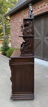 Load image into Gallery viewer, Antique French Buffet Server Sideboard Hunt Cabinet Black Forest Bookcase 19C