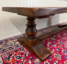 Load image into Gallery viewer, Antique French Dining Farmhouse Monk Refectory Monastery Table Baluster Pedestal