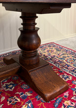 Load image into Gallery viewer, Antique French Dining Farmhouse Monk Refectory Monastery Table Baluster Pedestal