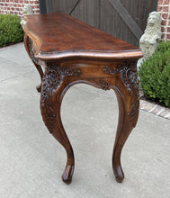 Load image into Gallery viewer, Antique French Louis XV Style Sofa Hall Entry Console Table Walnut 77&quot; Wide