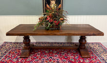 Load image into Gallery viewer, Antique French Dining Farmhouse Monk Refectory Monastery Table Baluster Pedestal