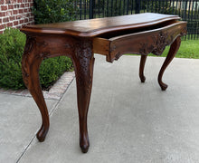 Load image into Gallery viewer, Antique French Louis XV Style Sofa Hall Entry Console Table Walnut 77&quot; Wide