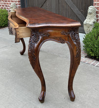 Load image into Gallery viewer, Antique French Louis XV Style Sofa Hall Entry Console Table Walnut 77&quot; Wide