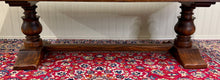 Load image into Gallery viewer, Antique French Dining Farmhouse Monk Refectory Monastery Table Baluster Pedestal