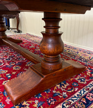 Load image into Gallery viewer, Antique French Dining Farmhouse Monk Refectory Monastery Table Baluster Pedestal