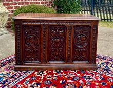 Load image into Gallery viewer, Antique English Trunk Chest Blanket Box Storage Coffer Oak c. 1900s-1920s