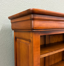 Load image into Gallery viewer, Vintage French Louis Philippe Bookcase Display Cabinet Cherry Mid 20th c