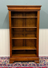 Load image into Gallery viewer, Vintage French Louis Philippe Bookcase Display Cabinet Cherry Mid 20th c