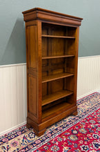 Load image into Gallery viewer, Vintage French Louis Philippe Bookcase Display Cabinet Cherry Mid 20th c