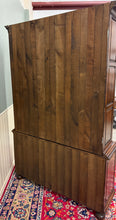 Load image into Gallery viewer, Antique English Large Bookcase Bookshelf Cabinet Double Door Glass Oak c. 1910s