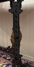 Load image into Gallery viewer, Antique English Bakers Table Sofa Entry Hall Kitchen Island with Cast Iron Base