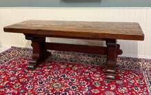 Load image into Gallery viewer, Antique French Dining Farmhouse Refectory Monastery Table Trestle Base Mid 19thC