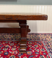 Load image into Gallery viewer, Antique French Dining Farmhouse Refectory Monastery Table Trestle Base Mid 19thC