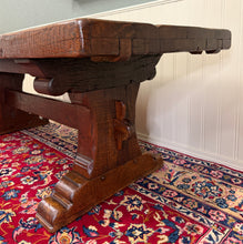 Load image into Gallery viewer, Antique French Dining Farmhouse Refectory Monastery Table Trestle Base Mid 19thC