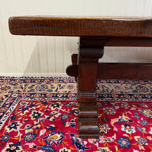 Load image into Gallery viewer, Antique French Dining Farmhouse Refectory Monastery Table Trestle Base Mid 19thC