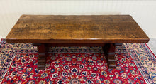 Load image into Gallery viewer, Antique French Dining Farmhouse Refectory Monastery Table Trestle Base Mid 19thC
