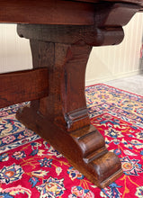 Load image into Gallery viewer, Antique French Dining Farmhouse Refectory Monastery Table Trestle Base Mid 19thC