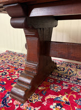 Load image into Gallery viewer, Antique French Dining Farmhouse Refectory Monastery Table Trestle Base Mid 19thC